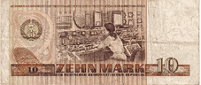 Купюра 10 марок  ГДР из коллекции Тины Смелянчук